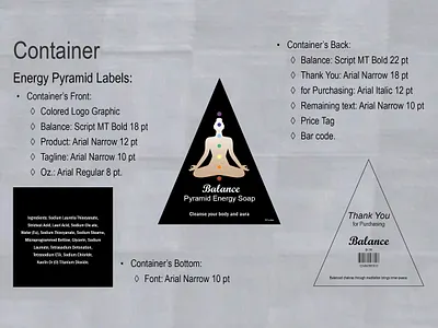 Chakra Soap Container Labels