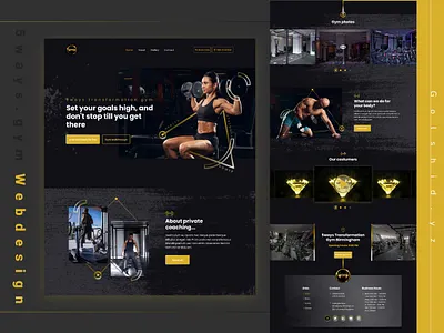 5 ways Gym (landing page) branding design graphic design typography ui ux vector