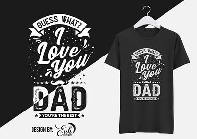 Happy Father's Day T-shirt Design design graphic design t shirt design typography