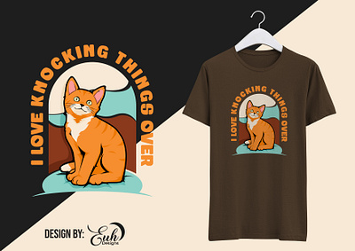 I Love Knocking Things Over | T-shirt Design design graphic design illustration t shirt design