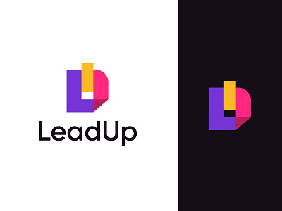 LeadUp logo design brand identity branding clean design ecommerce leadup logo logo design logo designer logo mark minimal logo minimalist modern logo startup logo