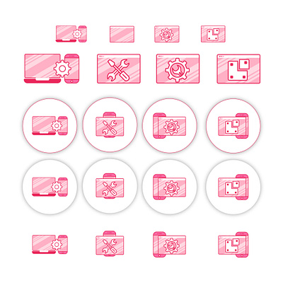 icon pack icon icon pack logo pink color icon