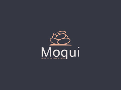 Moqui Logo Design (Unused Concept) balance logo branding logo logo design logo designer logo maker logo point moqui logo moqui marbel logo stone logo