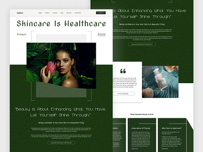 Skincare Web Interface beauty beauty app beauty clinic branding cosmetic cosmetics cosmetology creative ecommerce minimal skin skin care skincare skincare website uiux web web design website design