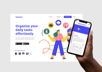 Task Manager App + Website app design design interaction ui website