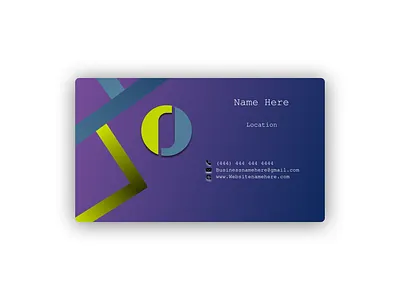 Business Card Design Using Gimp & Figma branding business card design figma logo typography ui vector