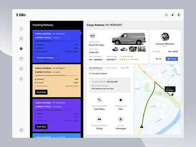 Cargo Delivery - Web Dashboard Design admin dashboard booking cargo cargo service courier dashboard dashboard design delivery delivery tracking logistics support package delivery parcel tracking shipment tracking transportation user experience user interface web web app web application