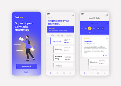Task Me - Task Management App app figma interaction ui ux