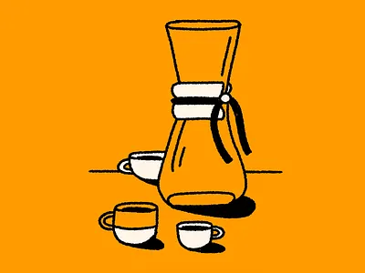 Chemex branding digital illustration illustration limited color procreate