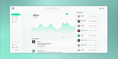 NFT Portfolio Tracker (Light Mode) animation crypto dashboard figma graphic design nft ui design uiux web3
