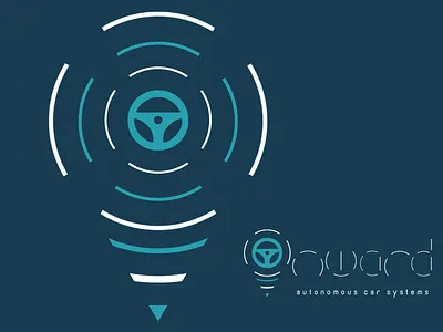 Driverless Car Logo - Onward #dailylogochallenge day 5 abstract branding dailylogochallenge design graphic design illustration logo vector wordmark