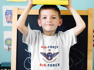 Air Force t-shirt design 3d art brand branding buy design fashion graphic design illustration logo military motion graphics streetstyle