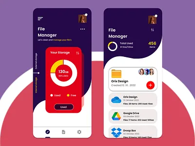File Vault 3d animation app branding file file manager graphic design logo motion graphics ui vault