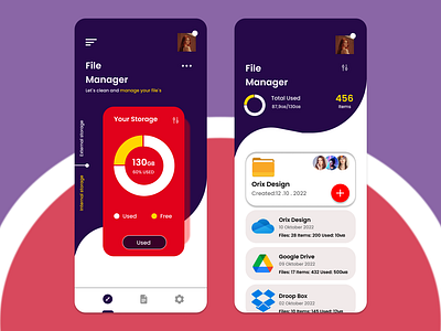File Vault 3d animation app branding file file manager graphic design logo motion graphics ui vault