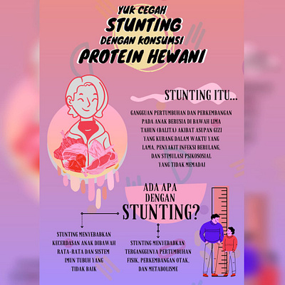 Stunting 1 design illustration