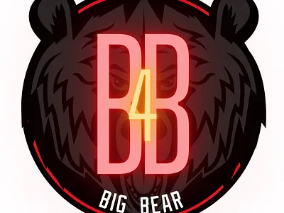 Big Bear app basketball branding canva design graphic design illustration logo