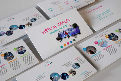 Virtual Reality presentation graphic design powerpoint presentation design