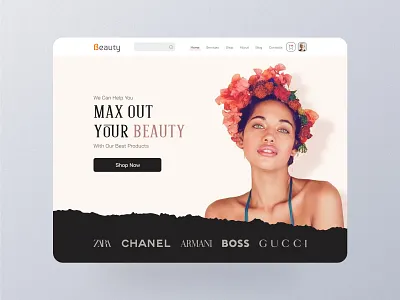 header design for women's products wabsite c com header fashion fashion website ui web design women clothing women products website