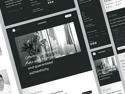 👗 .Fasthabia - About Us Section + Responsive clothing duotone fashion fresh landing modern slab slabdsgn strong ui uiux uiuxdesign unique unique layout ux website