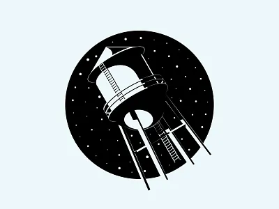Satellite alien flat galaxy illustration satellite space ufo universe vector