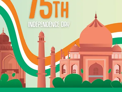 Happy 75th Independence Day! bike branding design ebikes graphic design illustration independence india minimal sustainableliving ui ux yulu yulubikes