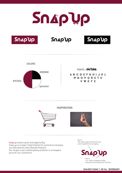 Snap Up Logo With Presentation ecommercelogo graphic graphic design graphicdesign logo presenration vector