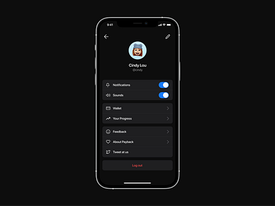 User Settings app ios productdesign settings ui ux