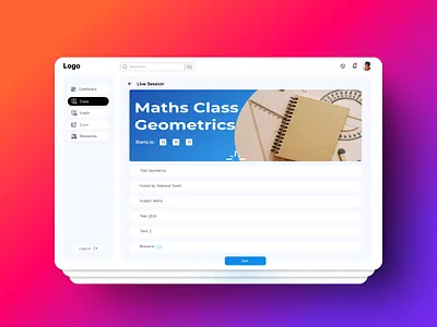 School management system ui