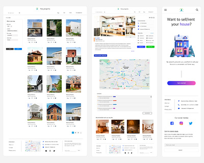 Real State Website UI/UX (Niji property) branding ui