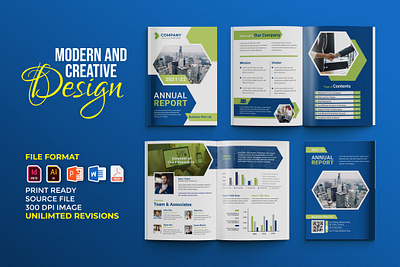 Creative and modern annual report 16 pages multipurpose brochure annual annual report booklet brochure business business portfolio business proposal catalog company company brochure company portfolio company profile company profile brochure corporate corporate profile magazine multipurpose portfolio proposal