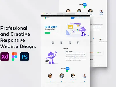 Event Conference Landing Page design design guide dotnet event conference icons icons design guide illustration landingpage logo microsoft ui web application icons web icons website