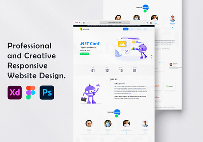 Event Conference Landing Page design design guide dotnet event conference icons icons design guide illustration landingpage logo microsoft ui web application icons web icons website