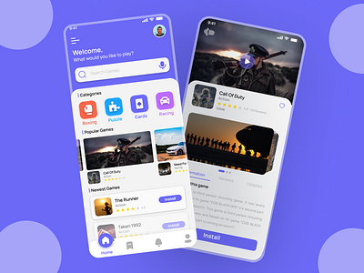 Gaming UI Store gaming store ui ui ux
