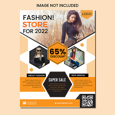 FASHION FLYER TEMPLATE 3d branding fashion flyer flyer graphic design leaflet logo one pager