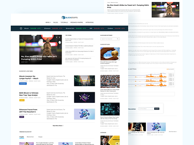 News Blog Website bitcoin blog blogs blogswebsite crypto cryptocurrency design news newswebsite ui uiux ux website