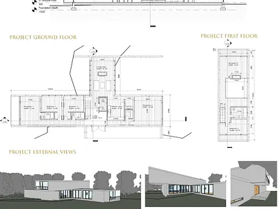 PADRE BOTTE HOUSE, PORTUGAL 2d plans elevations interior designing sections