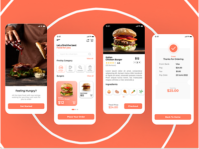 Restaurant App UI food restaurant ui kit ui ux