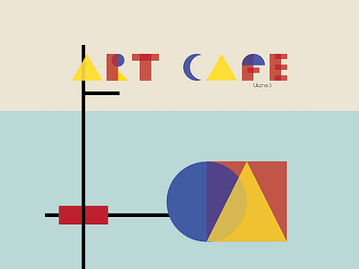 Bauhas cafe poster bauhuas beginner design graphic design junior poster