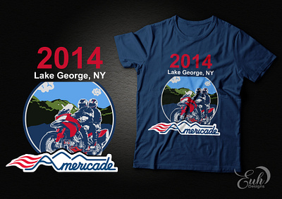 2014 Lake George, NY -AMERICADE design graphic design illustration t shirt design vector