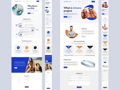 Landing Page "Web & Mobile Responsive" 2022trend design digital figma full web ui full website header hero inner page inner page design landing landing page design landingpage ui ui design ux ux design web design