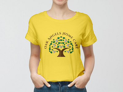 Logo-Design-Tree-Angels-Home-Bird-Love-Green-Wellness-Tshirt-Car angels bird branding business care design graphic design green happy home illustration logo logo design love symbol tree tshirt unique vector wellness
