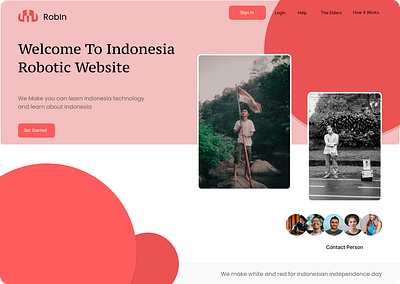 RobIn (Robotic Indonesia) design figma graphic design simple ui ux