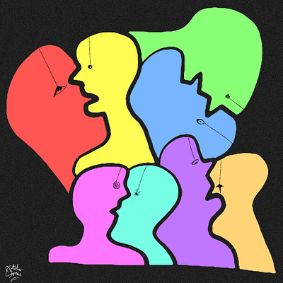 "Conjoined" art artcherstories artist design illustration