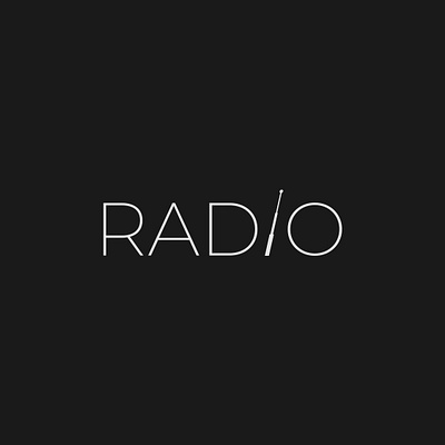 Radio Logo Concept brand identity branding design illustrator logo logo design minimalist radio typography vector