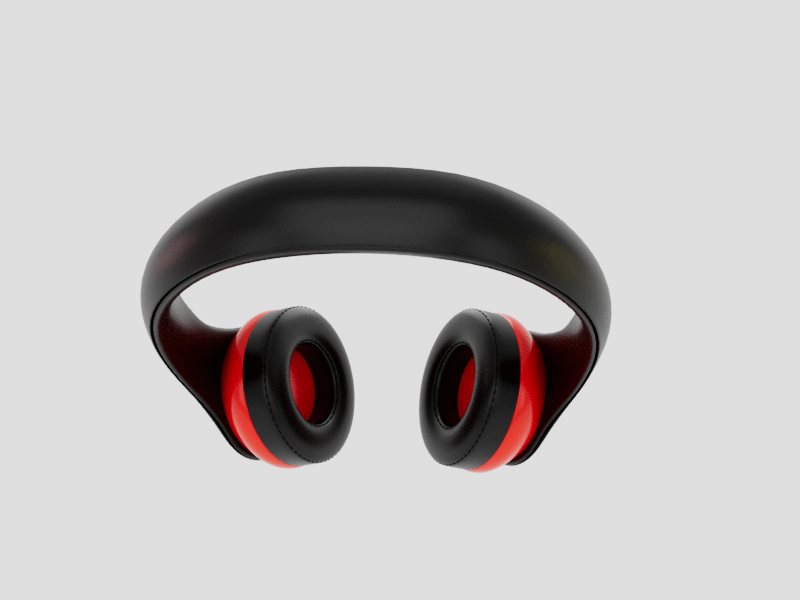 Head phone 3d cinema4d motion graphics photoshop