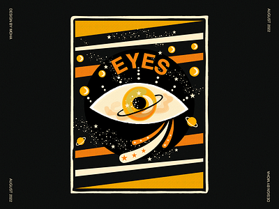 Eyes 2022 august beautiful design digital art digital illustration eyes illustration love moon night spaceart stars summer vector