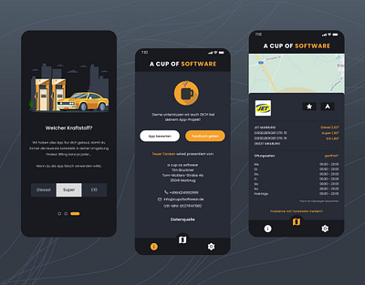 Vehicle fuel station finder mobile app UI design app redsign fuel app fuel station finder gas app gas station gas station finder app location finder map minimal mobile app track station tracking app ui ux