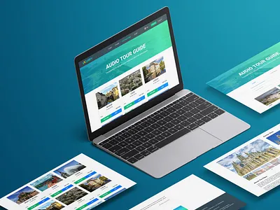 Audio Tour Guide Website Page audio tour guide dashboard dashboard design design doctor logo figma guide guide website home page design illustration landing page design logo mobile app design photoshop tour tour and travel travel ui design website design website page