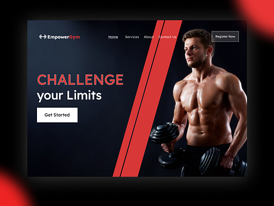 Gym Landing Page Design 3d animation app branding design graphic design gymwebdesign illustration landingpagedesign landingpagedesigner product design ui ux web design webdesign