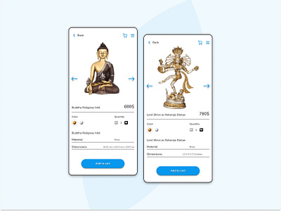 Idol Ecommerce App app design design figma interaction design ui design